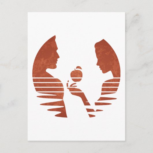 Heb handen een Apple aan Adam, gromperversie 3/3 Briefkaart (Voorkant)