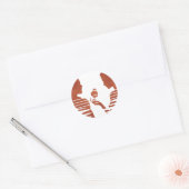 Heb handen een Apple aan Adam, gromperversie 3/3 Ronde Sticker (Envelop)