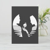 Heb handen een Apple aan Adam, Witte Versie 2/3 Feestdagenkaart (Staand voorkant)