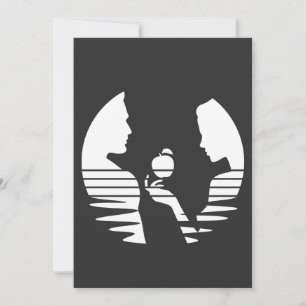 Heb handen een Apple aan Adam, Witte Versie 2/3 Feestdagenkaart