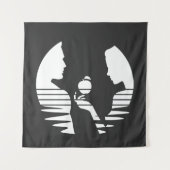 Heb handen een Apple aan Adam, Witte Versie 2/3 Wandkleed (Voorkant)