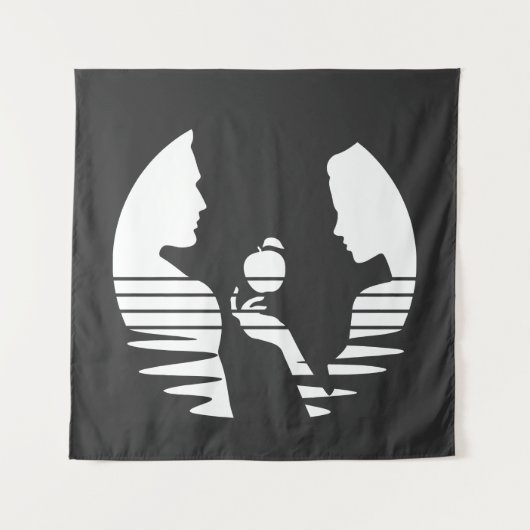 Heb handen een Apple aan Adam, Witte Versie 2/3 Wandkleed (Voorkant)