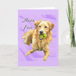Heb het leuk Golden Retriever Vouwkaart Kaart