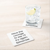 Heb het Moed Papier Coaster Kartonnen Onderzetters (Insitu)