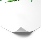 Heb hoop Floral krans Poster (Hoek)