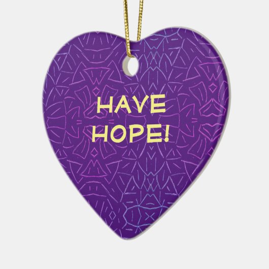 Heb hoop! keramisch ornament (Links)