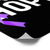 Heb Hoop Paarse Lint Overdose Awareness End Toevoe Poster (Hoek)