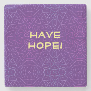 Heb hoop! stenen onderzetter