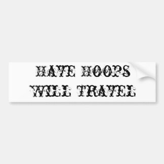 Heb Hoops, zal Bumpersticker reizen