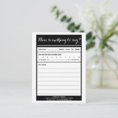 heb iets om commentaar te geven briefkaart (Staand voorkant)