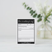 heb iets te zeggen over de logo-commentaarkaart visitekaartje (Staand voorkant)