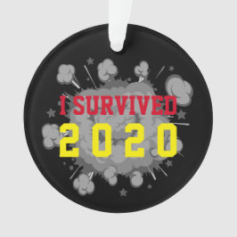  heb ik 20xx explosie donker overleefd ornament