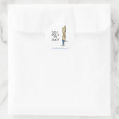 Heb ik dat echt gedaan? ronde sticker (Tas)