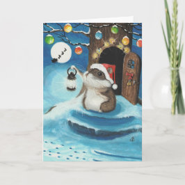 Heb ik de kerstman gehoord? feestdagen kaart