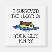 heb ik de overstroming overleefd magneet (Voorkant)