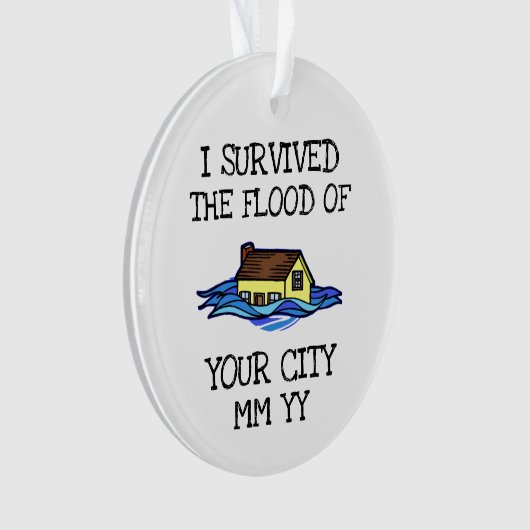 heb ik de overstroming overleefd ornament (voorkant)