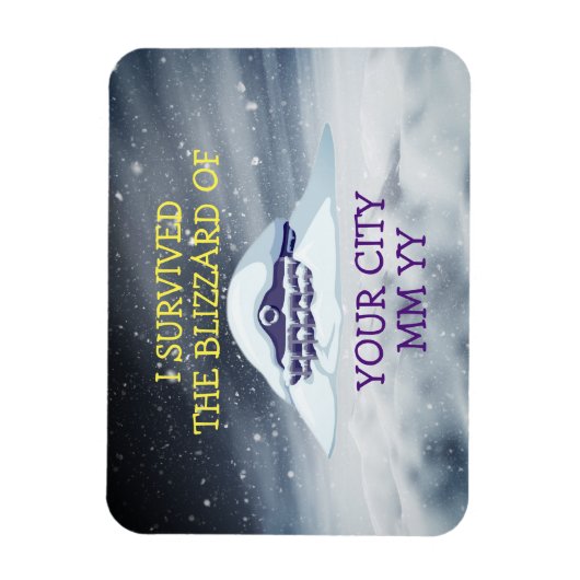  heb ik de sneeuwstorm overleefd magneet (Verticaal)
