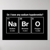 Heb ik een natriumhypobromiet? NaBrO. Poster (Voorkant)