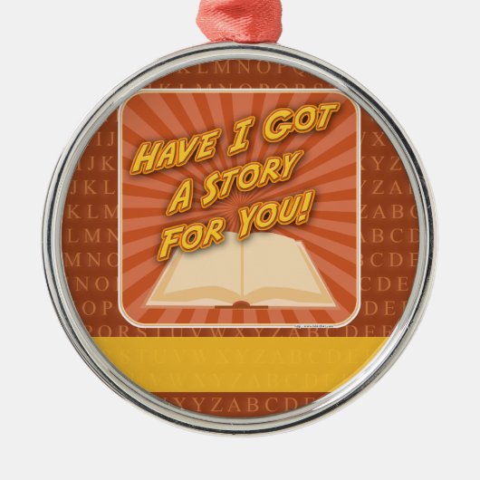 Heb ik een verhaal voor je? metalen ornament (Voorkant)