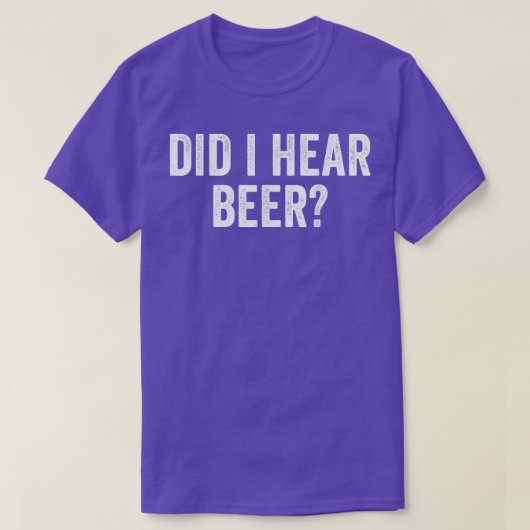 Heb ik gehoord dat Beer Funny T-Shirt Drink (Design voorkant)