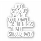 Heb ik gesproken? sticker (Voorkant)