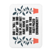 Heb ik het Plant vermoord? Funny Magnet Magneet (Verticaal)