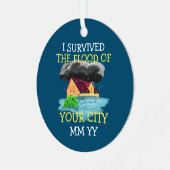  heb ik het storm overleefd metalen ornament (Voorkant links)