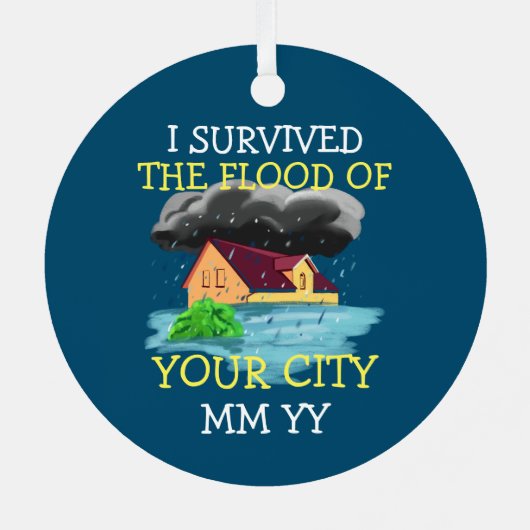  heb ik het storm overleefd metalen ornament (Achterkant)