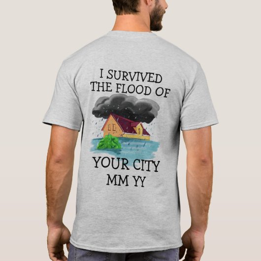  heb ik het storm overleefd t-shirt (Achterkant)
