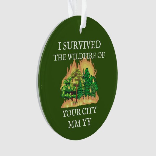  heb ik het vuur overleefd ornament (voorkant)