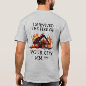 heb ik het vuur overleefd t-shirt (Achterkant)
