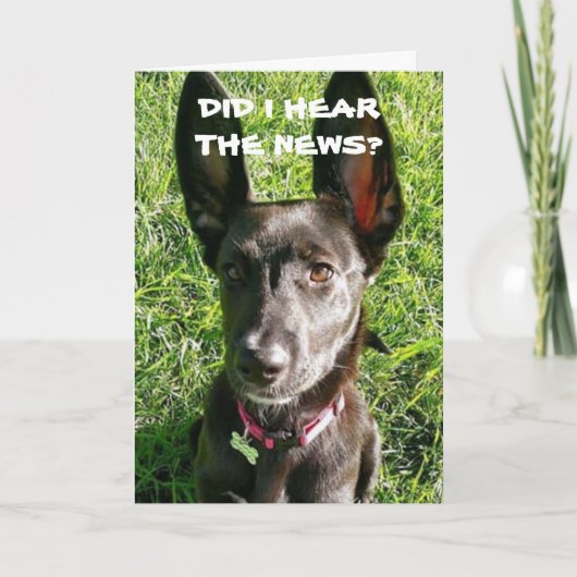 HEB IK 'HOOR' JE BENT '18e' VERJAARDAG KAART (Voorkant)