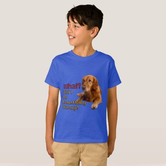 Heb ik iets verkeerds gedaan in het super-Cute Dog T-shirt (Voorkant volledig)