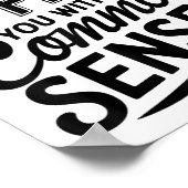 Heb ik je beledigd met mijn gezond verstand grappi poster (Hoek)