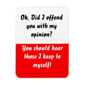 Heb ik je beledigd Red Flexible Magnet? Magneet (Verticaal)