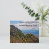 "Heb ik je niet besteld? Wees sterk en moedig Briefkaart (Staand voorkant)