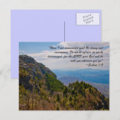 "Heb ik je niet besteld? Wees sterk en moedig Briefkaart (Voorkant / Achterkant)