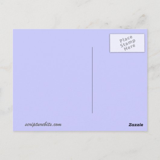 "Heb ik je niet besteld? Wees sterk en moedig Briefkaart (Achterkant)