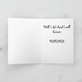 Heb ik je onlangs verteld dat ik van je papillon c kaart (Binnen)