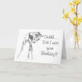 Heb ik je verjaardag gemist? kaart (Gele Bloem)