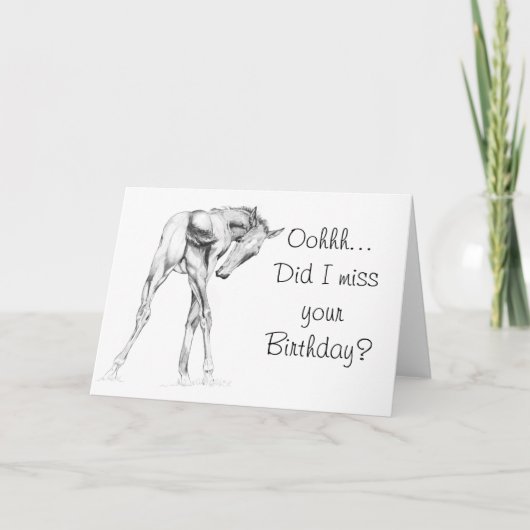Heb ik je verjaardag gemist? kaart (Voorkant)
