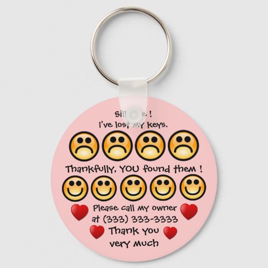  heb ik mijn Keys Sleutelhanger verloren (Voorkant)