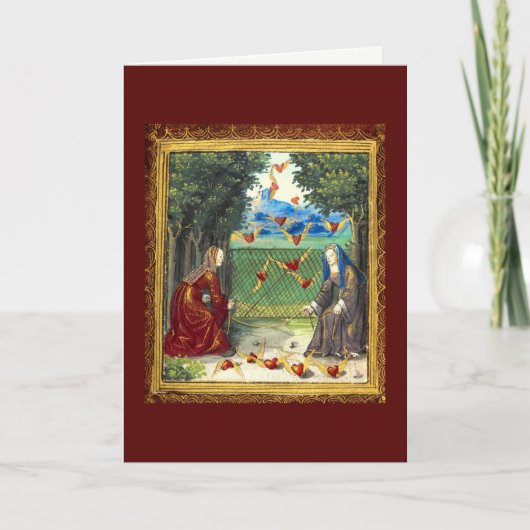 Heb ik uw hart gevangen? Valentijn Feestdagen Kaart (Voorkant)