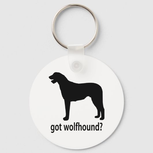 Heb Irish Wolfhound Sleutelhanger (Voorkant)