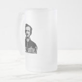 Heb je absinthe? mok van gevorst glasbier (Voorkant links)