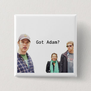 Heb je Adam? Vierkante Button 5,1 Cm