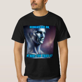 Heb je AI geprobeerd - Heren Zwarte T-Shirt