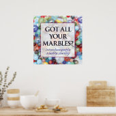 Heb je al je marmeren? poster (Keuken)