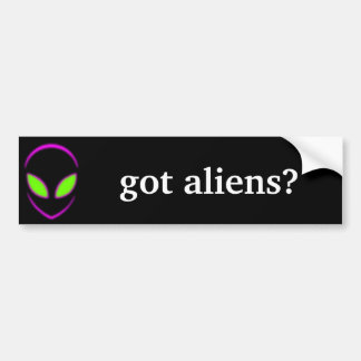 Heb je aliens? bumpersticker