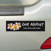 "Heb je Aloha?" -Bumpersticker Bumpersticker (Op auto)